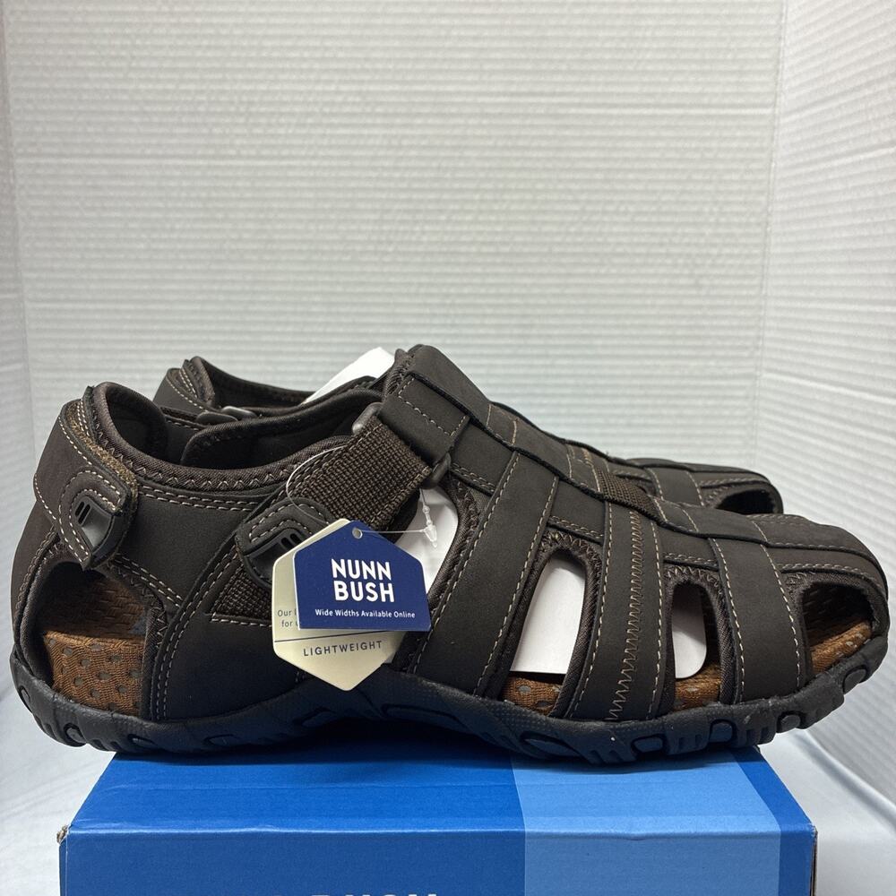 Nunn Bush Men's Brown Rio Bravo Fisherman Sandal Shoes Size 11M